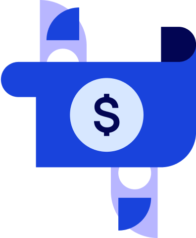 blue logo showing graphs